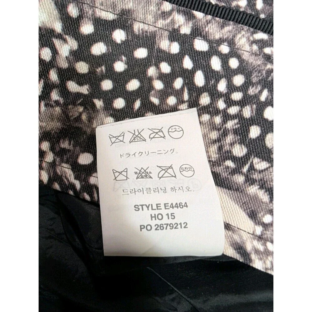 J.Crew Mini Skirt Sz 2 Feather Print Lined with Slip Pockets Back Zipper EUC 124